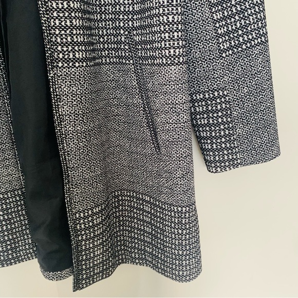 H&M Black White Checkered Open Overcoat - Picture 9 of 11